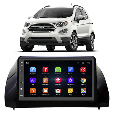 Kit Multimídia Android Ford Ecosport 2018 A 2021 7'' Polegadas 1GB-16GB GPS Bluetooth WiFi TV Online