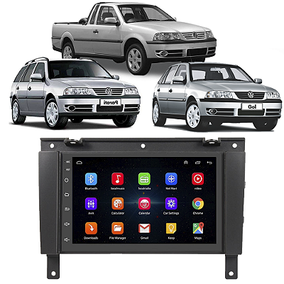 Kit Multimídia Android Gol G3 2001 A 2005 7'' Polegadas 1GB-16GB GPS Bluetooth WiFi TV Online