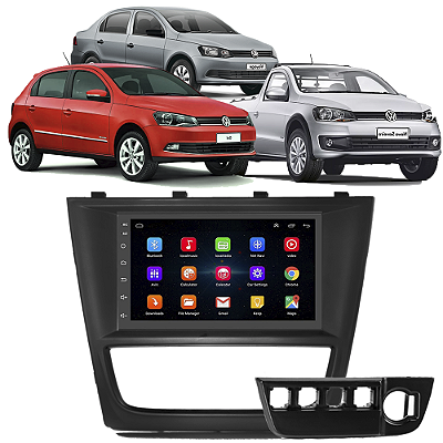 Kit Multimídia Android Gol Voyage Saveiro G6 2013 A 2015 7'' Polegadas 1GB-16GB GPS Bluetooth WiFi TV Online