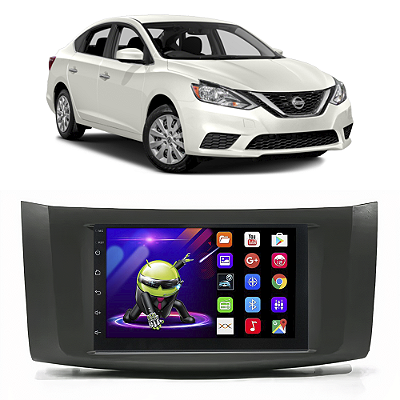 Kit Multimídia Android Nissan Sentra (2014- 2020) 7'' Polegadas 1-16GB GPS TV Online Bluetooth WiFi