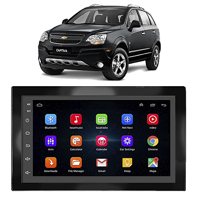Kit Multimídia Android Captiva 2008 A 2017 7'' Polegadas 1GB-16GB GPS Bluetooth WiFi TV Online