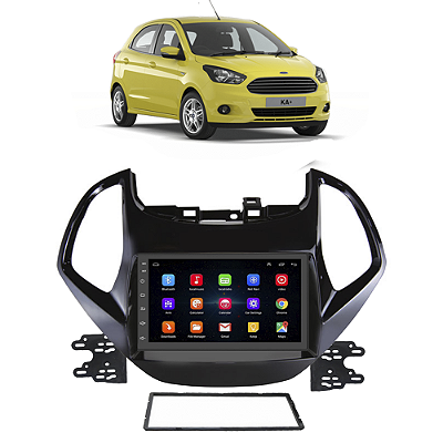 Kit Multimídia Android Ford Ka 2015 A 2017 7'' Polegadas 1-16GB GPS TV Online Bluetooth WiFi