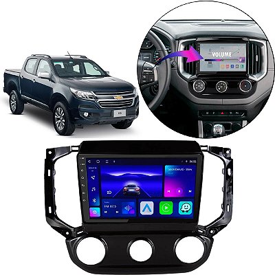 Kit Multimídia Octa-Core 4GB 64GB Chevrolet S10 2017-2021 CarPlay
