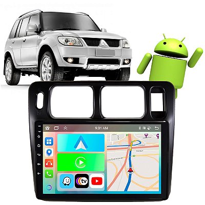 Kit Central Multimídia Android Pajero TR4 2003-2015 CarPlay + Câmera