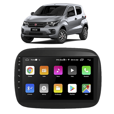 Kit Multimídia Android Mobi 2017-2022 9" Tv Online GPS Bluetooth WiFi USB Rádio FM