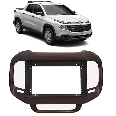 Moldura Painel Fiat Toro 2016 2017 2018 2019 2020 2021 2022 2023 9 Polegadas Central Multimidia
