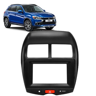 Moldura Painel Mitsubishi ASX 2010 a 2022 - Para Central Multimídia (7 ou 9 Polegadas)