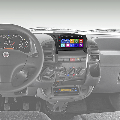 Moldura 2 Din Fiat Ducato 2006 a 2015 Preto Multimídia Padrão Chinês Japonês