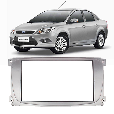 Moldura Painel para Central Multimidia 7 Pol Ford Focus 2009-2013 2 Din