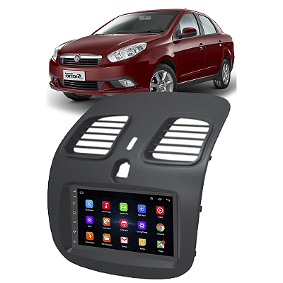 Kit Multimídia Android GRAND SIENA 2013-2021 7'' Polegadas 1-16GB GPS TV Online Bluetooth WiFi