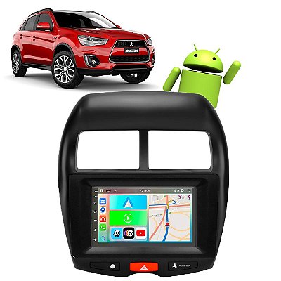 Kit Multimídia Android 2/32GB 7 Polegadas ASX 2010-2022 CarPlay