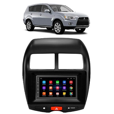 Kit Multimídia Android 1/16GB 7 Polegadas ASX 2010-2011 GPS + Câmera De Ré