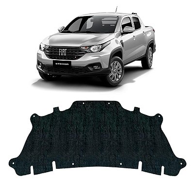 Forro Capo Fiat Strada 2021-2023 Revestimento Manta Autocolante Isolante Térmico + Presilhas