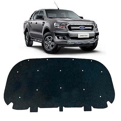 Forro Capo Ford Ranger 2017-2022 Revestimento Manta Autocolante Isolante Térmico + Presilhas