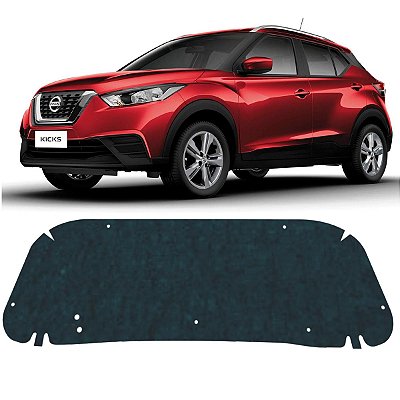 Forro Capo Nissan Kicks 2018-2020 Manta Autocolante Isolante termoacustico + Presilhas