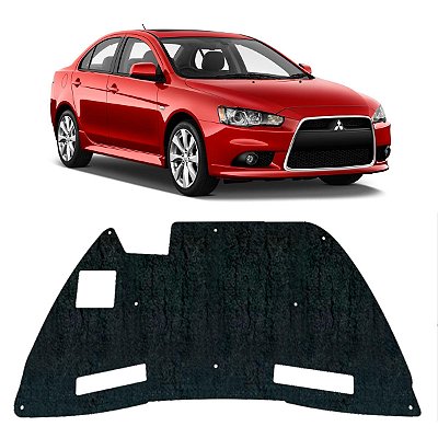 Forro Capo Mitsubishi Lancer 2012-2019 Revestimento Manta Autocolante Isolante Térmico + Presilhas