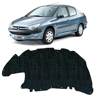 Forro Capo Peugeot 206 1999-2011 Revestimento Manta Autocolante Isolante Térmico + Presilhas