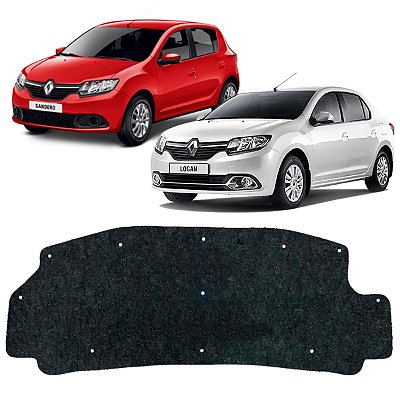 Forro Capo Renault Logan Sandero 2015-2018 Manta Autocolante Isolante + Presilhas