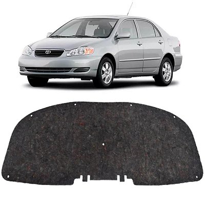Forro Capo Toyota Corolla 2003-2008 Revestimento Manta Autocolante Isolante Térmico + Presilhas