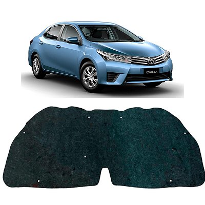 Forro Capo Toyota Corolla 2015-2019 Manta Autocolante Isolante + Presilhas