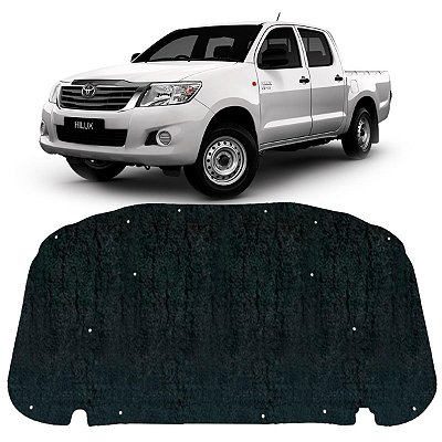 Forro Capo Toyota Hilux 2012-2015 Sem intercooler Revestimento Manta Autocolante Isolante Térmico + Presilhas