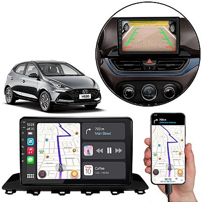 Kit Multimídia MP5 Hyundai Hb20 2020-2024 9 Pol Android-Auto Carplay