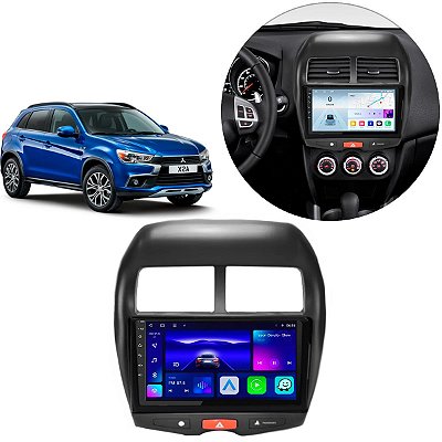 Kit Central Multimídia Android Octa-Core 4-64GB ASX 2010-2022 CarPlay + Slot Chip 4G