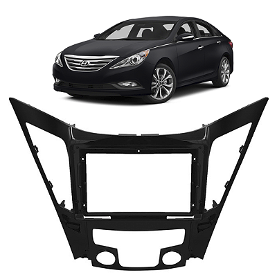 Moldura Painel 9p Sonata 2011-2014 Para Multimídia Dvd Mp5