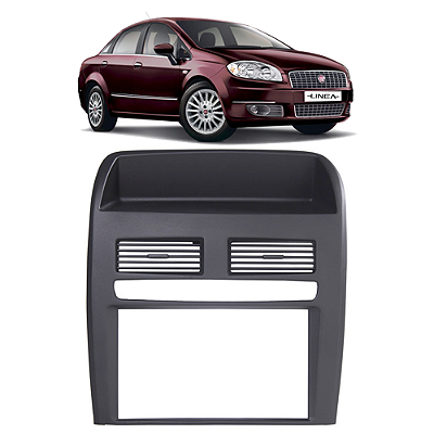 Moldura Painel 7pol Fiat Linea 2009-2014 para Multimídia