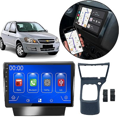 Kit Central Multimídia MP5 9 Polegadas CarPlay Celta 2006 a 2016