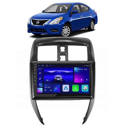 Kit Multimídia Android Octacore 9pol Versa 2014-2020 C/Botão Air Bag
