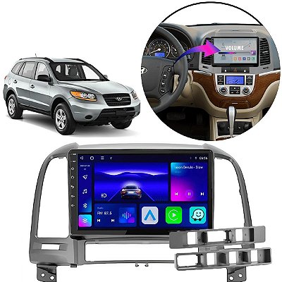 KIT MULTIMIDIA OCTA-CORE 9" SANTA FÉ 06/12 HYUNDAI CARPLAY