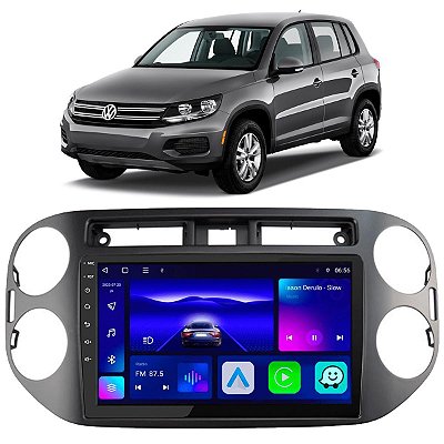 Kit Multimídia Android Octacore 9pol Tiguan 12/16 WiFi + Câmera de Ré