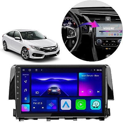 KIT MULTIMIDIA OCTA-CORE 9" CIVIC 17/21 G10 HONDA CARPLAY