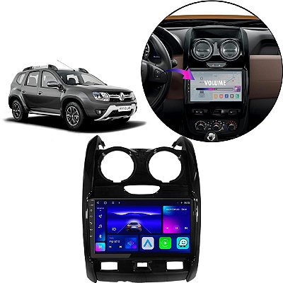Kit Multimídia Android Octacore 9pol Duster 2014-2019 WiFi + Câmera de Ré
