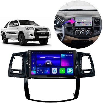 KIT MULTIMIDIA OCTA-CORE 9" HILUX SW4 12/15 CARPLAY ANDROID
