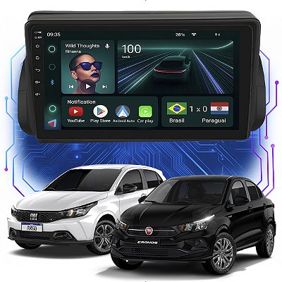 KIT MULTIMIDIA ANDROID 4GB/64GB 9" ARGO 18/26 FIAT CAR