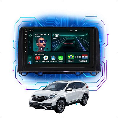 Kit Multimidia 9” Honda Crv 2017–2022 4+64GB CarPlay GPS