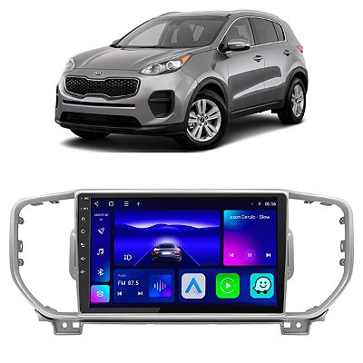 Kit Central Multimídia Android Octa-Core 4-64GB Kia Sportage 2017-20224 + Câmera de Ré GPS