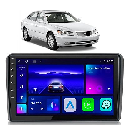 KIT MULTIMIDIA OCTA-CORE 9" AZERA 07/11 PRETO HYUNDAI CARPLA