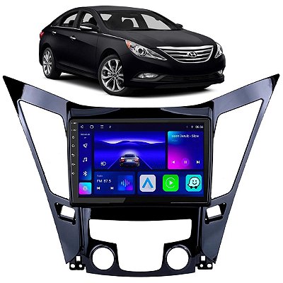 Kit Central Multimídia Android Octa-Core 4-64GB Sonata 2011-2014 + Câmera de Ré GPS