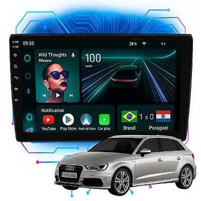 Kit Multimidia Android 4GB/64GB 9p Audi A3 2007-2013 Sportback Gps