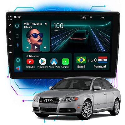 Kit Multimidia Android 4GB/64GB 9p Audi A4 2002-2008 Bluetooth