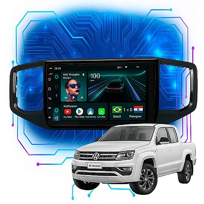 Kit Multimidia Android 4GB/64GB 9p AMAROK 2017-2025 Android Auto Wi-fi Gps