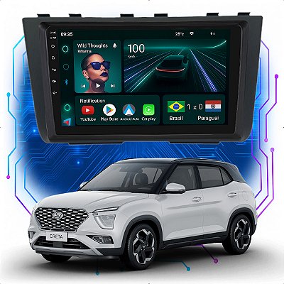 KIT MULTIMIDIA ANDROID 4GB/64GB 9" CRETA 22/24 HYUND