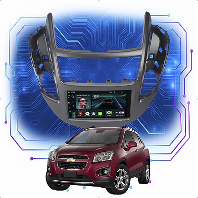 KIT MULTIMIDIA ANDROID 4/64GB 7" TRACKER 13/16 PRETO Chevrol