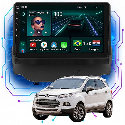 Kit Multimidia Android 4GB/64GB 9p BAIXA ECOSPORT 2013-2017