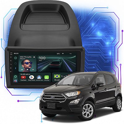 Kit Multimidia Android 4GB/64GB 9p Ecosport 2018-2021 Bluetooth + Câmera De Ré