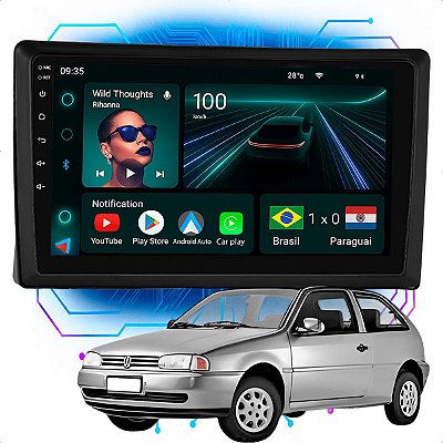 Kit Multimidia Android 4/64GB 9p Santana 2003-2006 Android Auto + Bluetooth