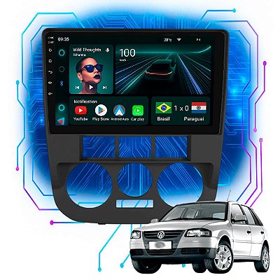 Kit Multimidia Android 4GB/64GB 9p Gol G4 2005-2008